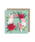 Boxed Christmas Cards | Pink Cockatoo Wreath